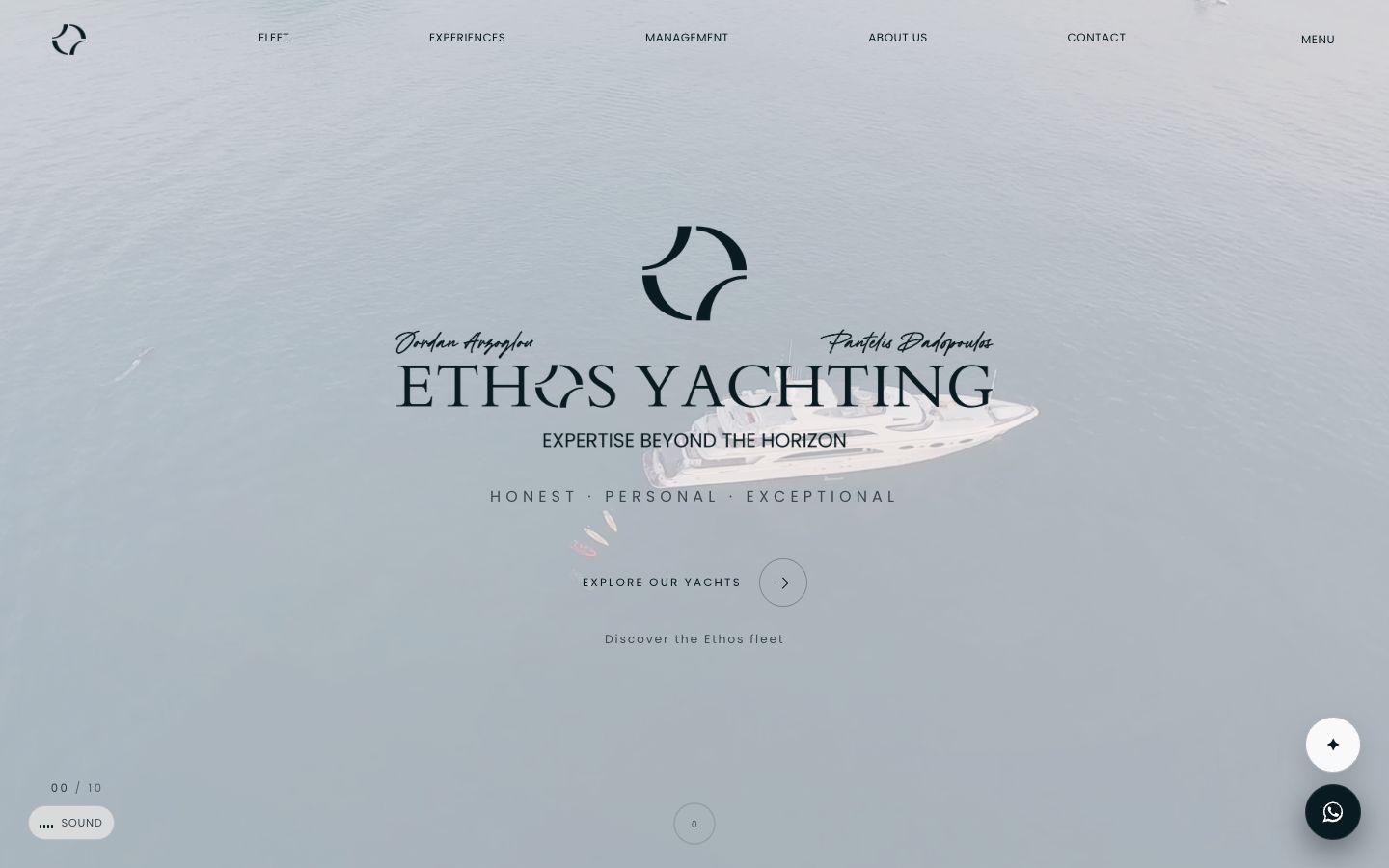 ETHOS YACHTING — website built by Ghost Web Design